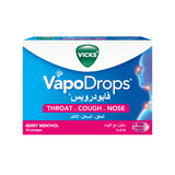 Vicks VapoDrops Cough & Sore Throat Lozenges - Berry Menthol (16 Count)