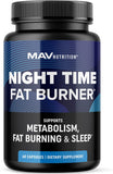 Night time fat burner with sleep aid and appetite suppression.