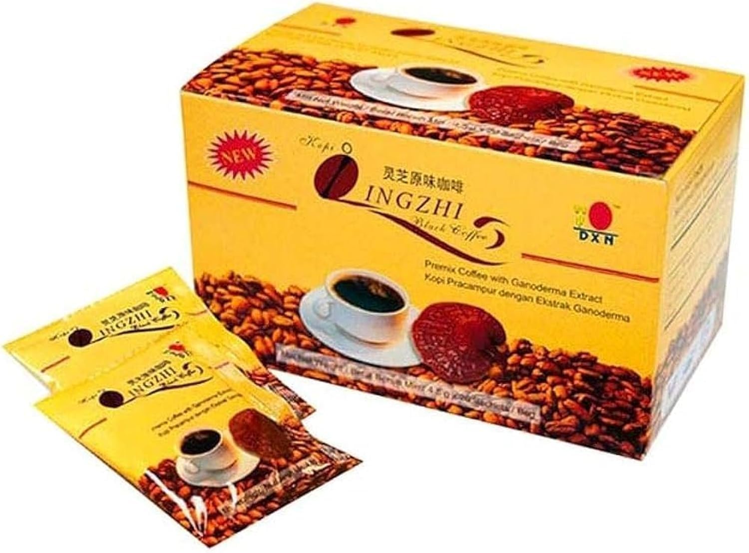 DXN Lingzhi Black Coffee - Premium Health-Boosting Coffee