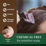 Herb Speedy PPD Free Hair Dye, Ammonia Free Hair Color Soft Black Contains Sun Protection Odorless No more Eye and/or Scalp Irritations From Coloring For Sensitive Scalp