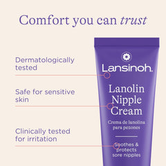 Lansinoh Lanolin Nipple Cream, Safe for Baby and Mom, Breastfeeding , 1.41 Ounces