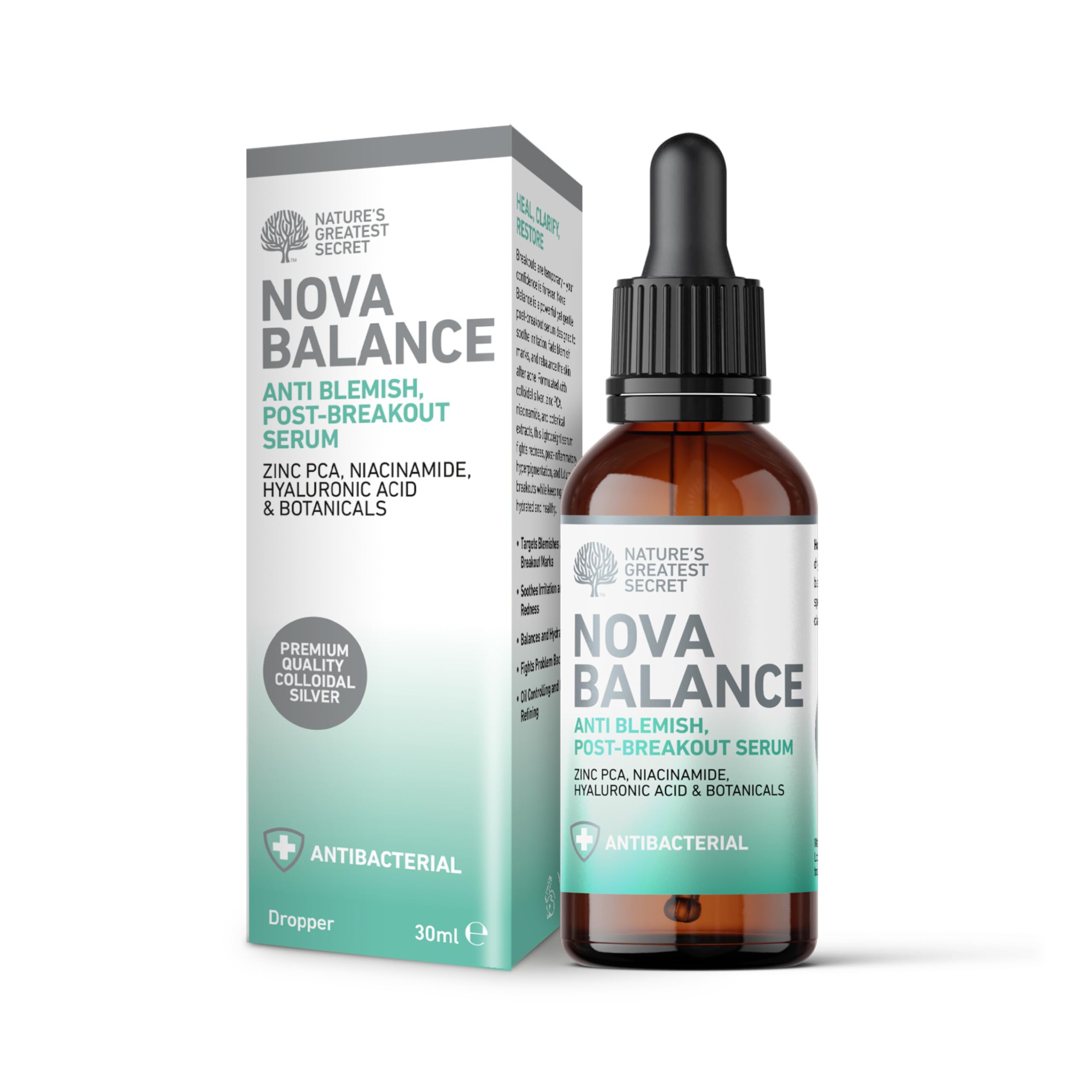 Nature's Greatest Secret Nova Balance Anti-Blemish Post-Breakout Serum 30ml