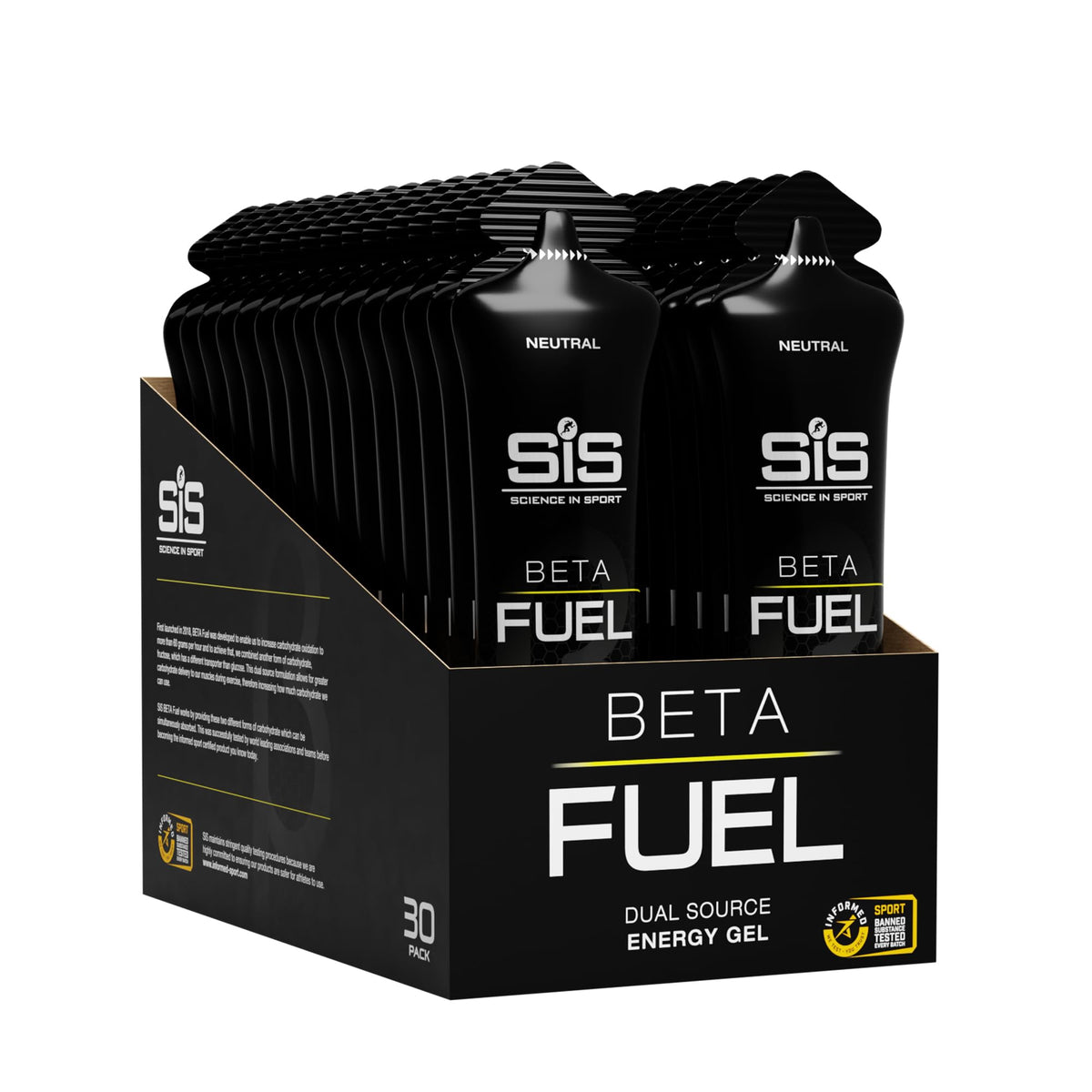 Science in Sport Beta Fuel Energy Gel - Non-Flavoured (30 x 60ml)