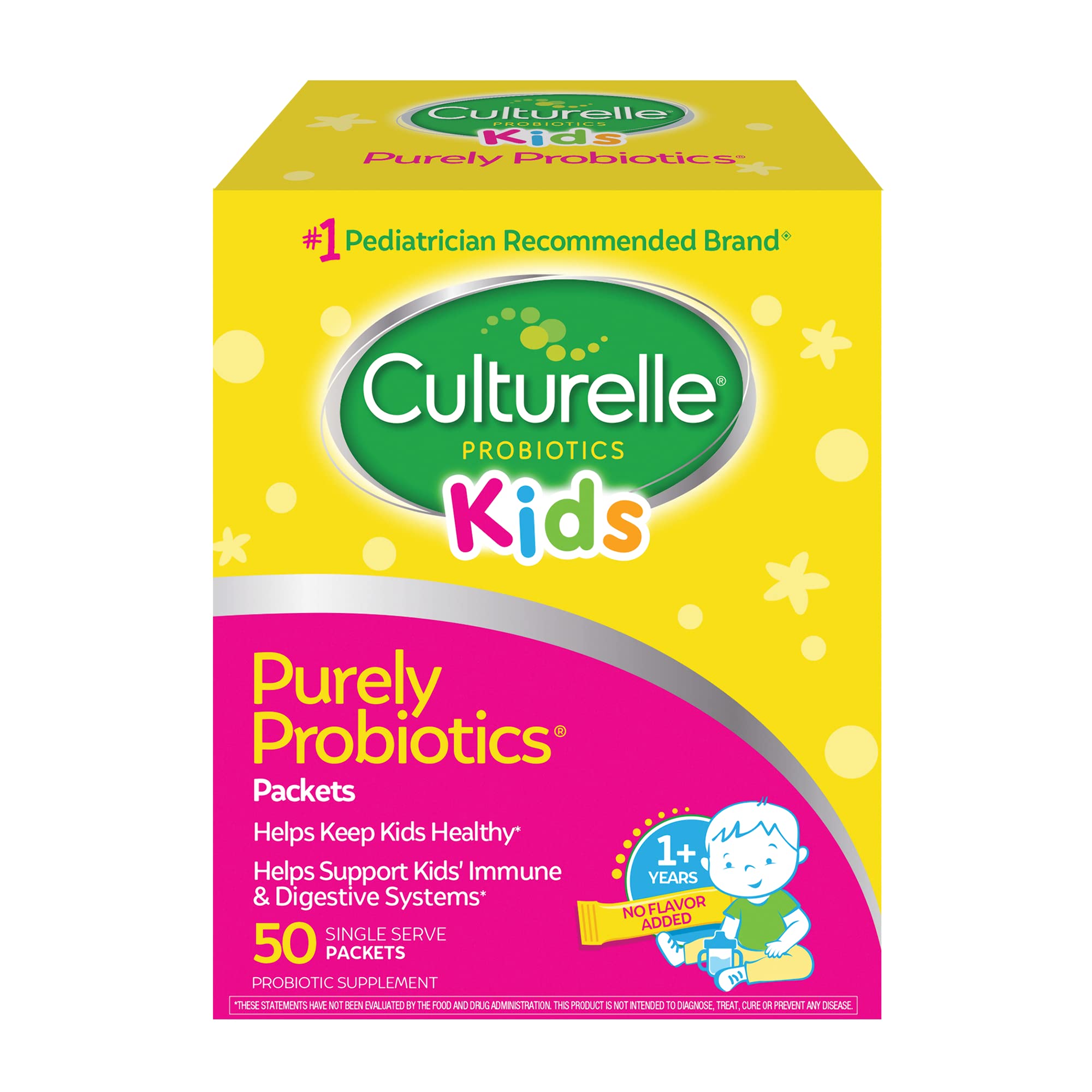 Culturelle Kids Purely Probiotics Packets - Daily Supplement - 50 Count