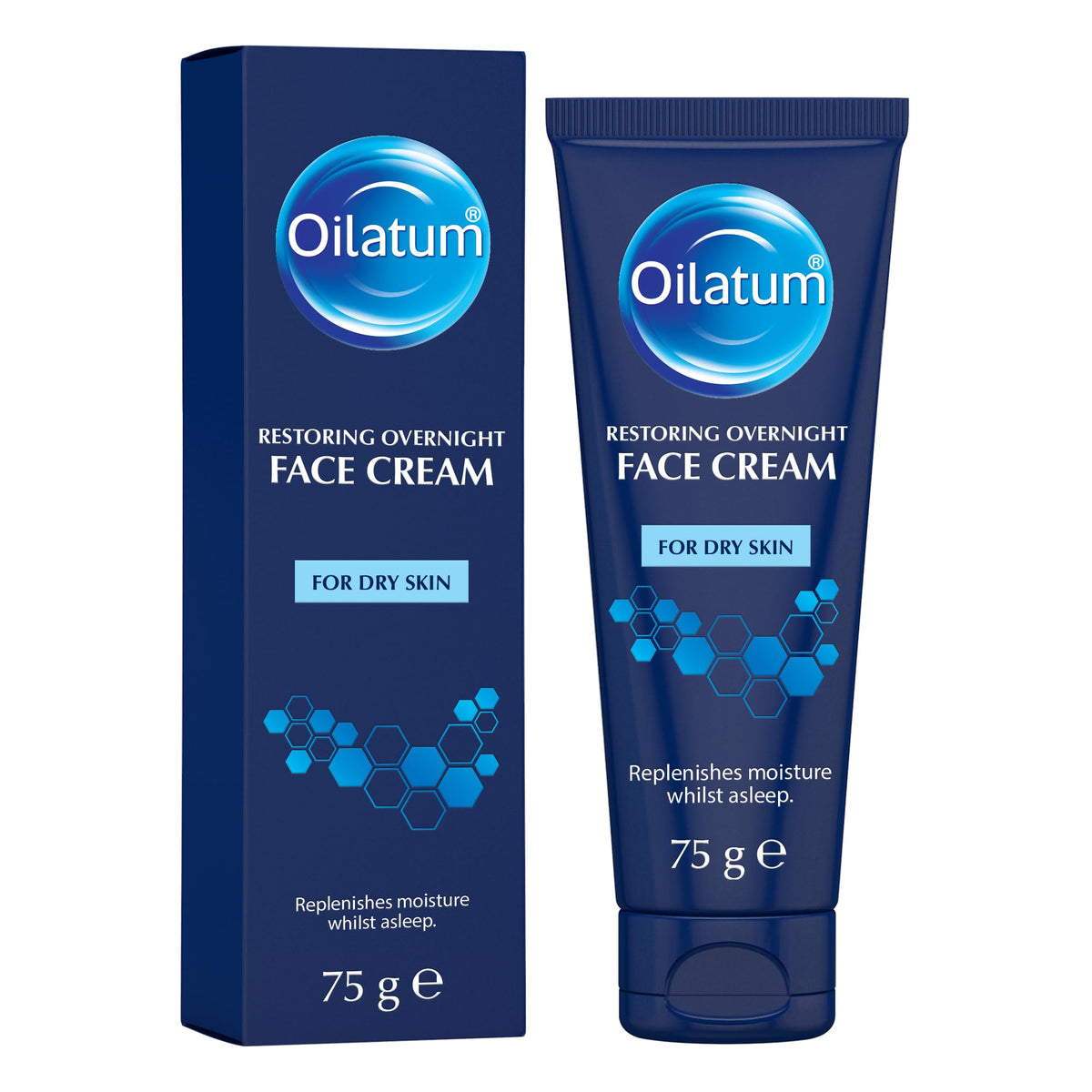 Oilatum Restoring Overnight Face Cream for Dry & Sensitive Skin (75g)