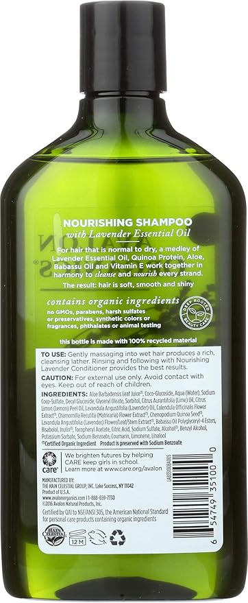 Avalon Organics Nourishing Lavender Shampoo - 11 fl oz (325 ml)