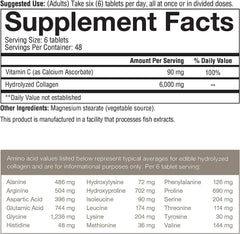 Youtheory Advanced Collagen - 6,000 mg Collagen - with Vitamin C - for Hair, Skin & Nails* - Collagen Supplements for Women and Men - 290 Tablets