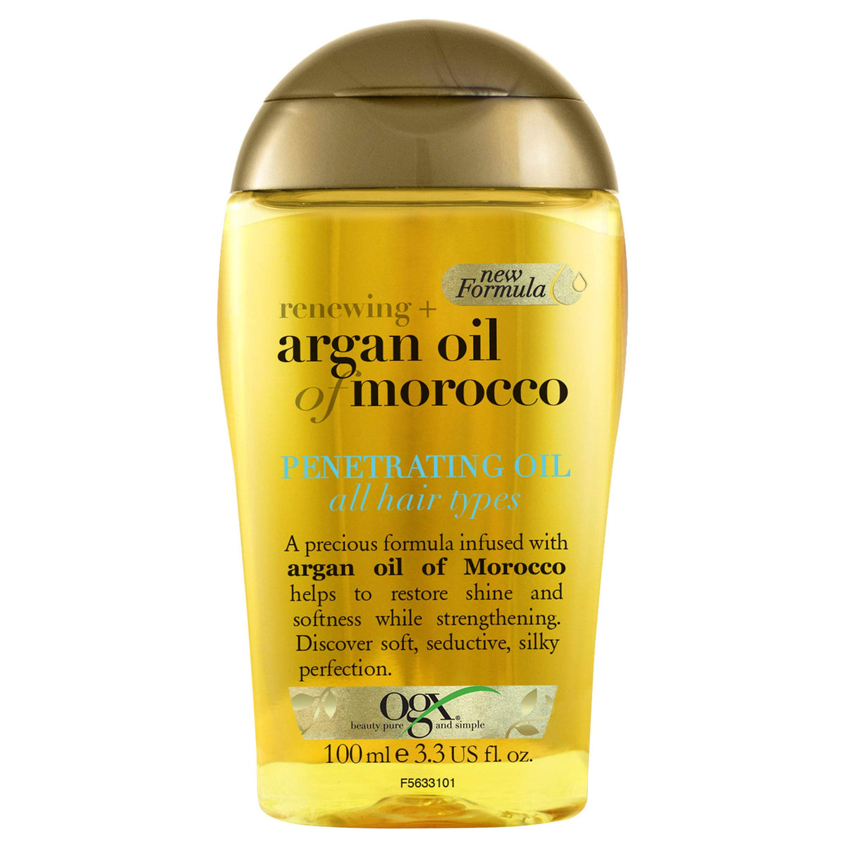 OGX Renewing Argan Oil of Morocco Hair Oil - Penetrating Oil for All Hair Types - 100ml