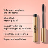 ICONIC London Enrich & Elevate Mascara: Ultra Black Volume & Length