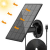 IP66 Waterproof Solar Panel Charger for Outdoor Security Cameras (Continuous Power Supply)