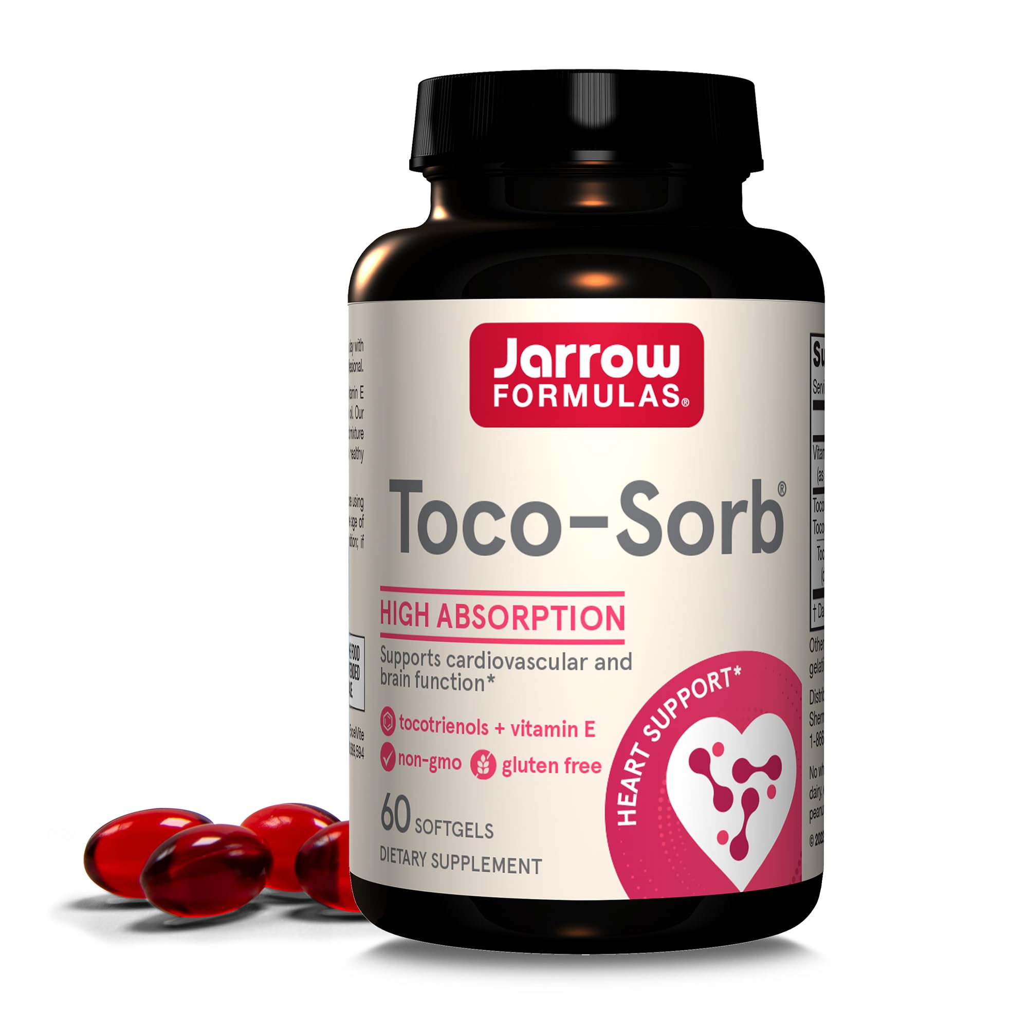 Jarrow Formulas Toco-Sorb Vitamin E - 60 Softgels - Antioxidant Powerhouse