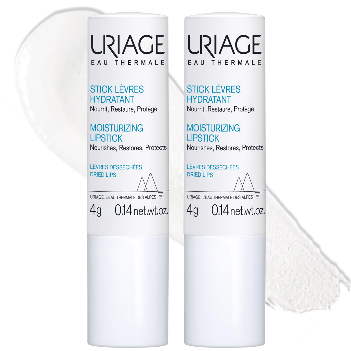 Uriage Moisturizing Lipstick - 2 Pack