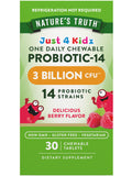 Nature's Truth Probiotic Kids Chewable - Natural Berry - 3 Billion CFU - 30 Count