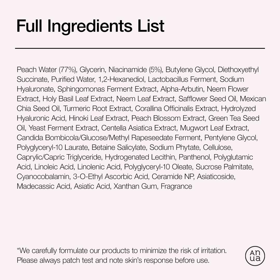 Anua, Peach 70% Niacin Serum, 1.01 fl oz (30 ml)