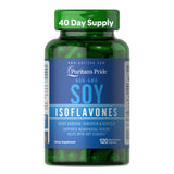 Puritans Pride Soy Isoflavones 750 Mg for Menopause Relief 120 Count