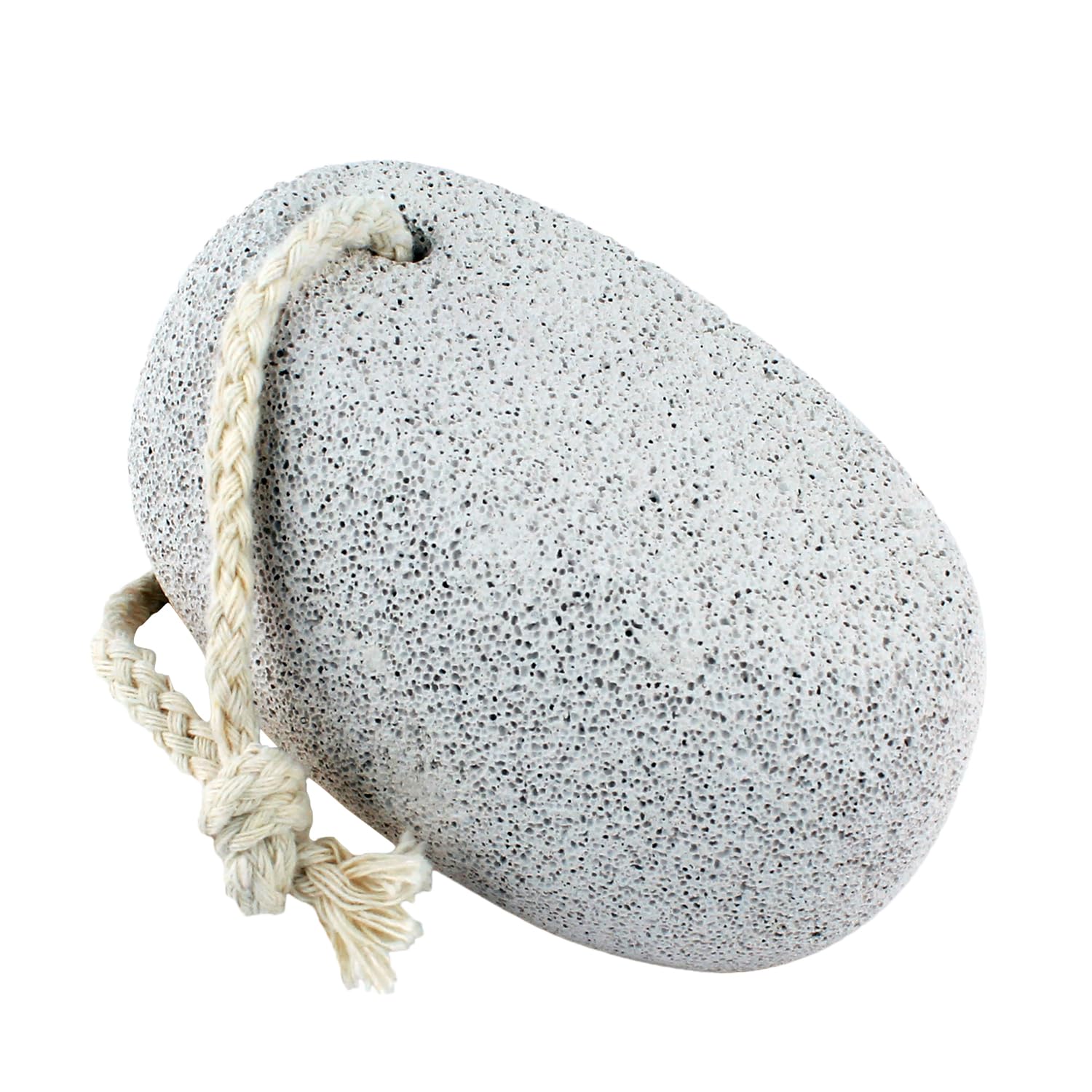 Vega Oval Shaped White Pumice Stone - Natural Exfoliator for Smooth Skin