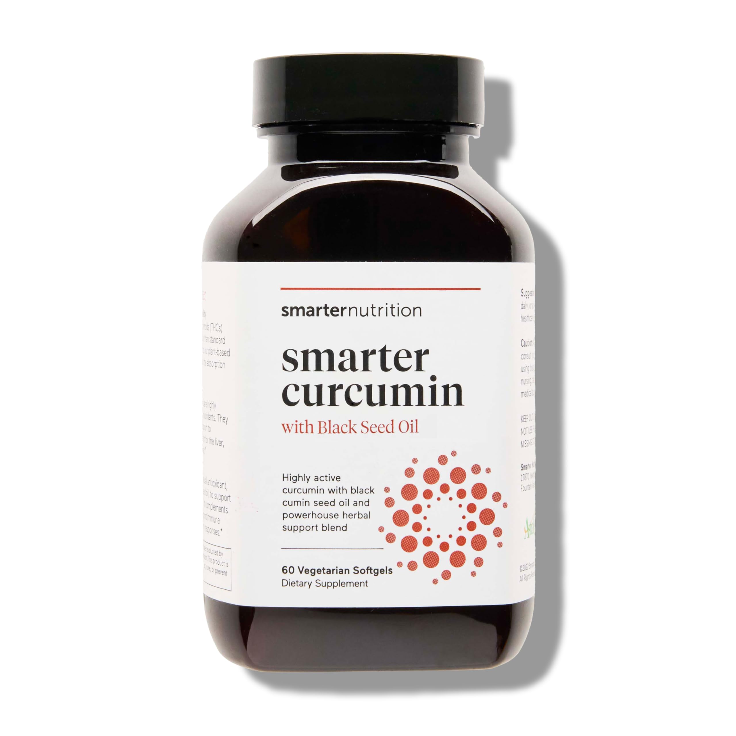 Smarter Nutrition Curcumin Softgels - Bioavailable with AstraGin & Black Cumin Seed Oil - 60 Count