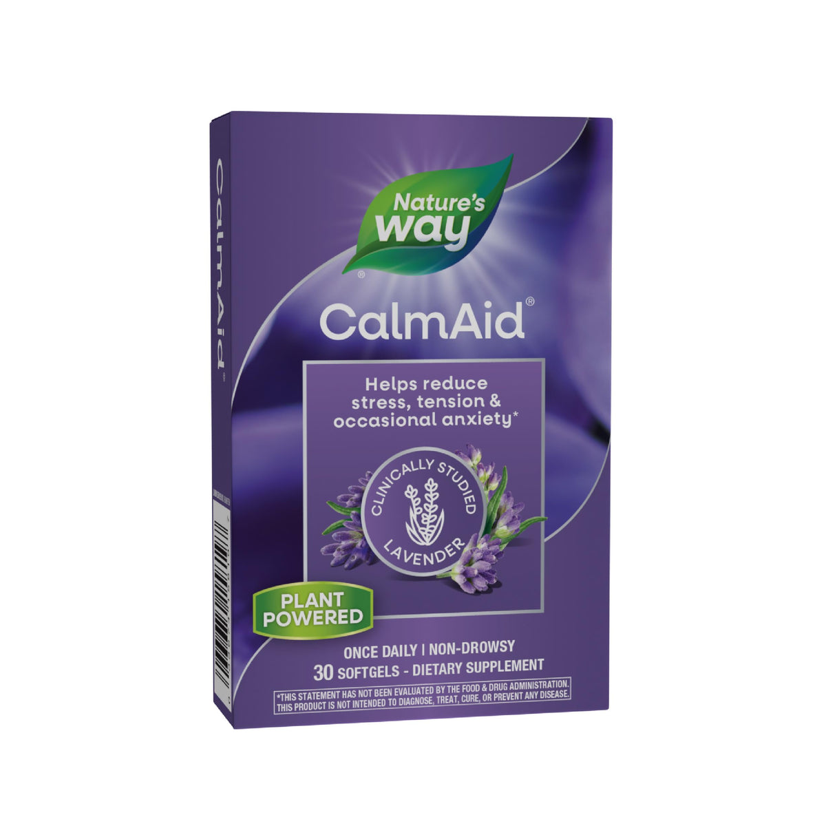 Nature's Way Calm Aid Softgels - Clinically Studied Lavender for Relaxation & Stress Relief (30 Count)
