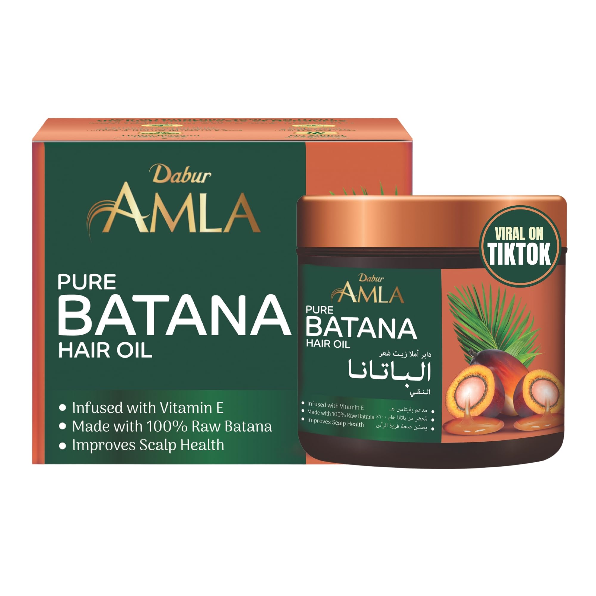 Dabur Amla 100% Raw Batana Oil (120g) - Hair Growth & Repair