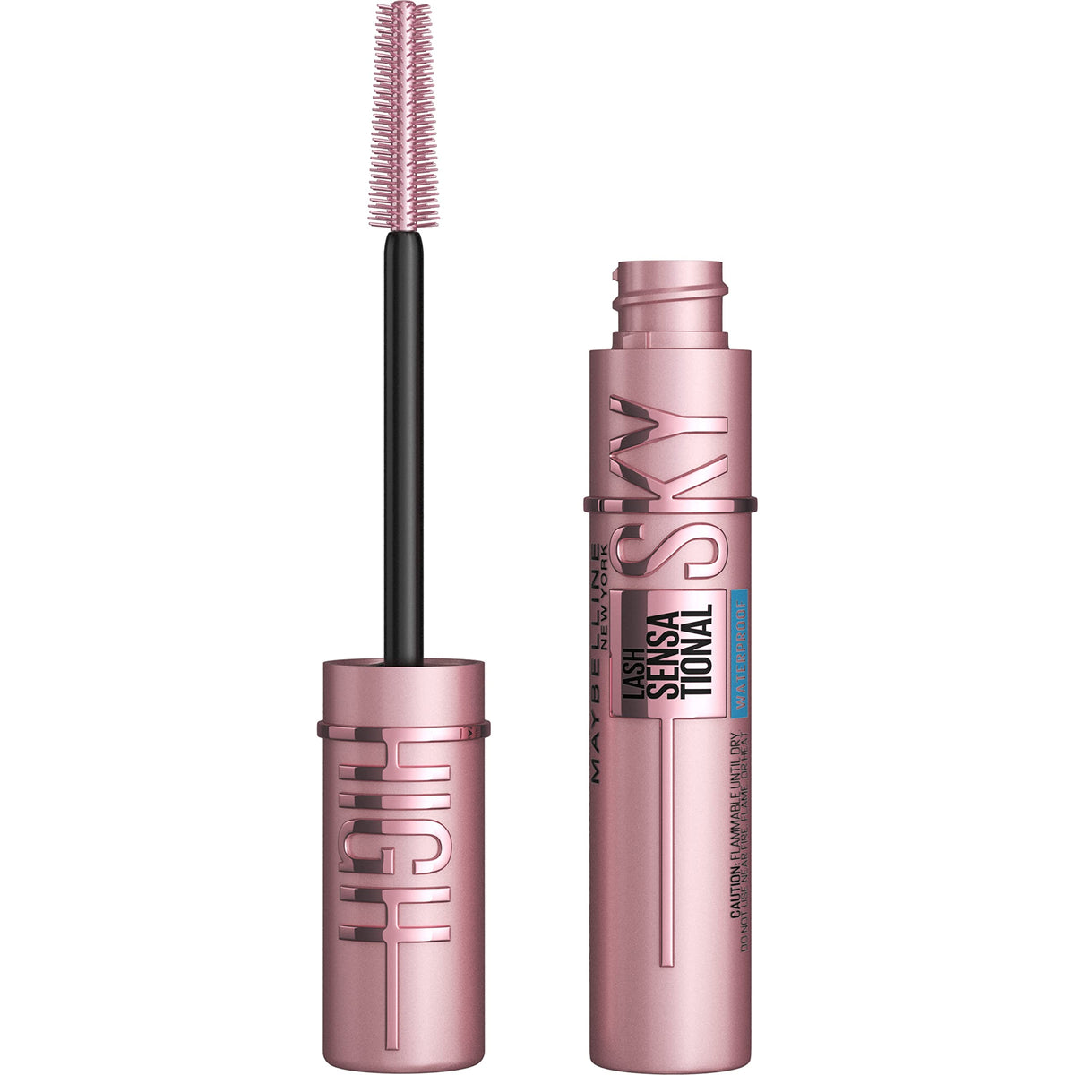 Maybelline Lash Sensational Sky High Waterproof Mascara - Volumizing & Lengthening, Very Black