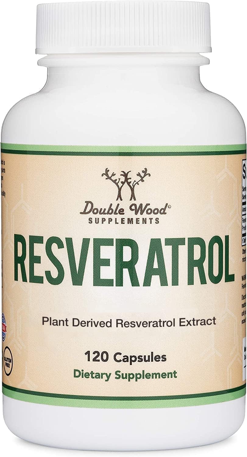Natural Resveratrol 500mg - 120 Capsules from Polygonum Root for Anti-Aging