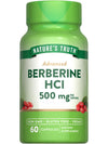 Nature's Truth Berberine Capsules, 500mg, 60 Count - Natural Sugar Control & Metabolism Support
