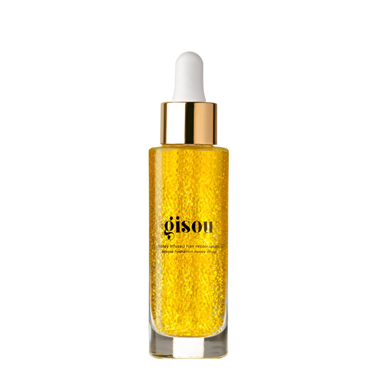 Gisou Honey Infused Hair Serum - Moisturizing Heat Shield for Damaged, Dry Hair and Split End Repair, 30ml Oak