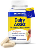 Enzymedica DairyAssist Lactase Enzyme for Dairy Digestion, 30 Caps