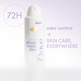 Dove Aluminum-Free Whole Body Deodorant Spray - 72-Hour Odor Control, Coconut & Vanilla Scent, 4 oz