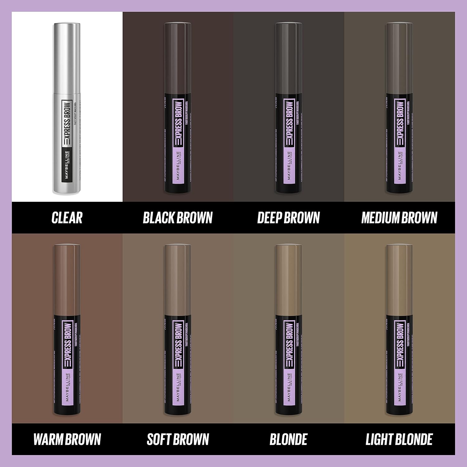 Maybelline Brow Fast Sculpt eyebrow mascara: Black Brown shade for shaping and defining eyebrows.