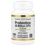 California Gold Nutrition Probiotics, 10 Strain Blend, 25 Billion CFU, 60 Veggie Capsules