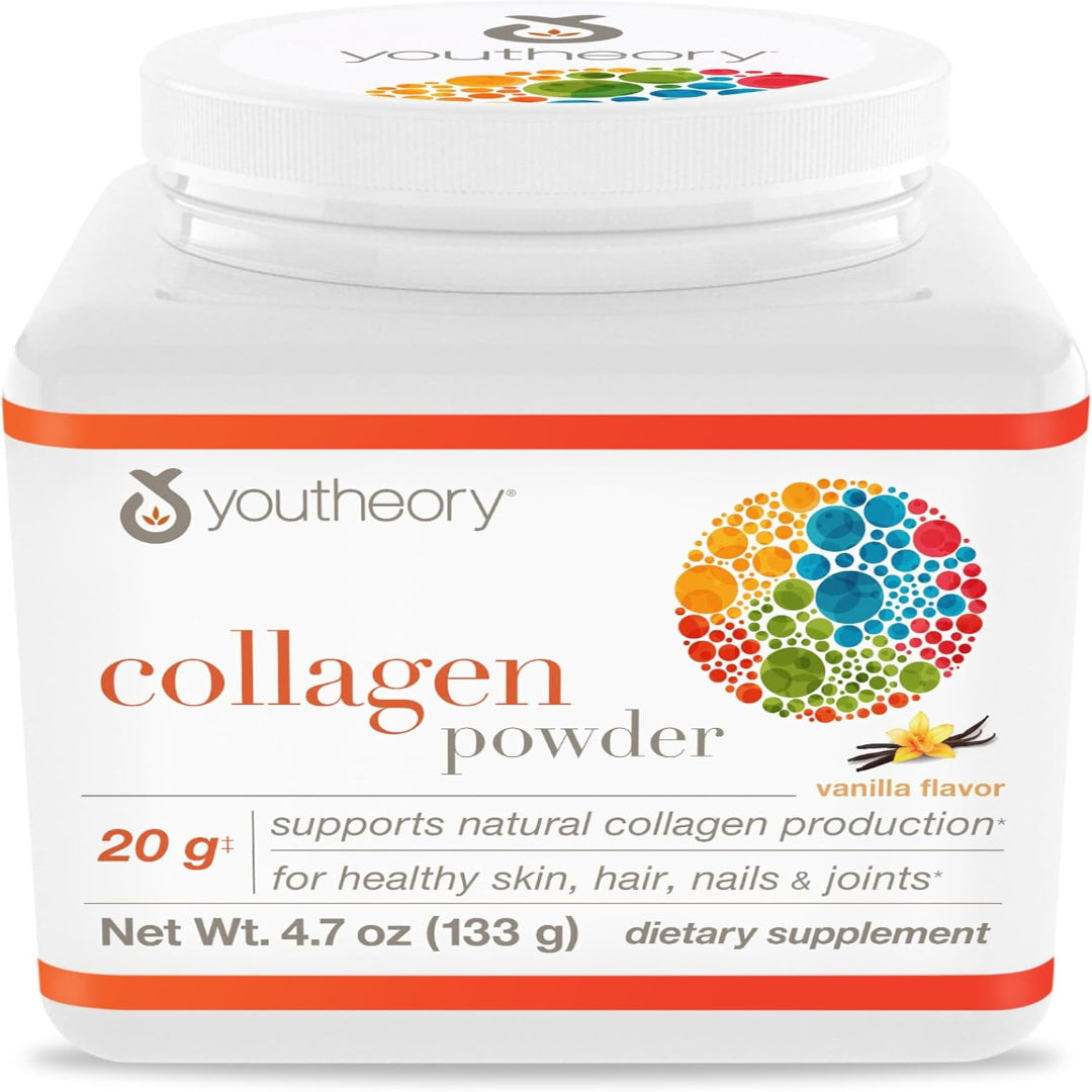 Youtheory, Collagen Powder, Vanilla , 4.7 oz (133 g)