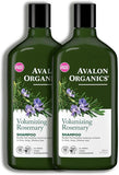 Avalon Organics Volumizing Rosemary Shampoo - 2 x 11 fl oz (Pack of 2)