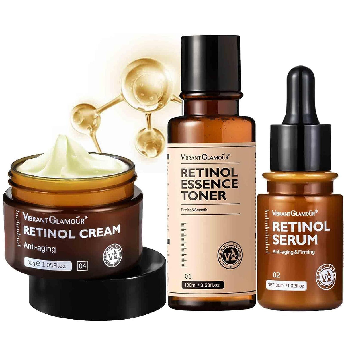 Vibrant Glamour Retinol Anti-Aging Cream Set
