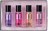 Victoria's Secret Travel Fragrance Mist Gift Set: Love Spell, Pure Seduction, Bare Vanilla, Velvet Petals
