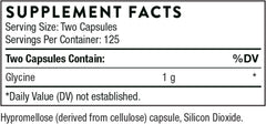Thorne Research - Glycine - Amino Acid Support for Relaxation, Detoxification, and Muscle Function - 250 Capsules
