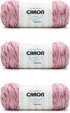 "Caron Simply Soft Lipstick Speckle Yarn (3-Pack) - Worsted Weight Acrylic Yarn for Knitting & Crochet"