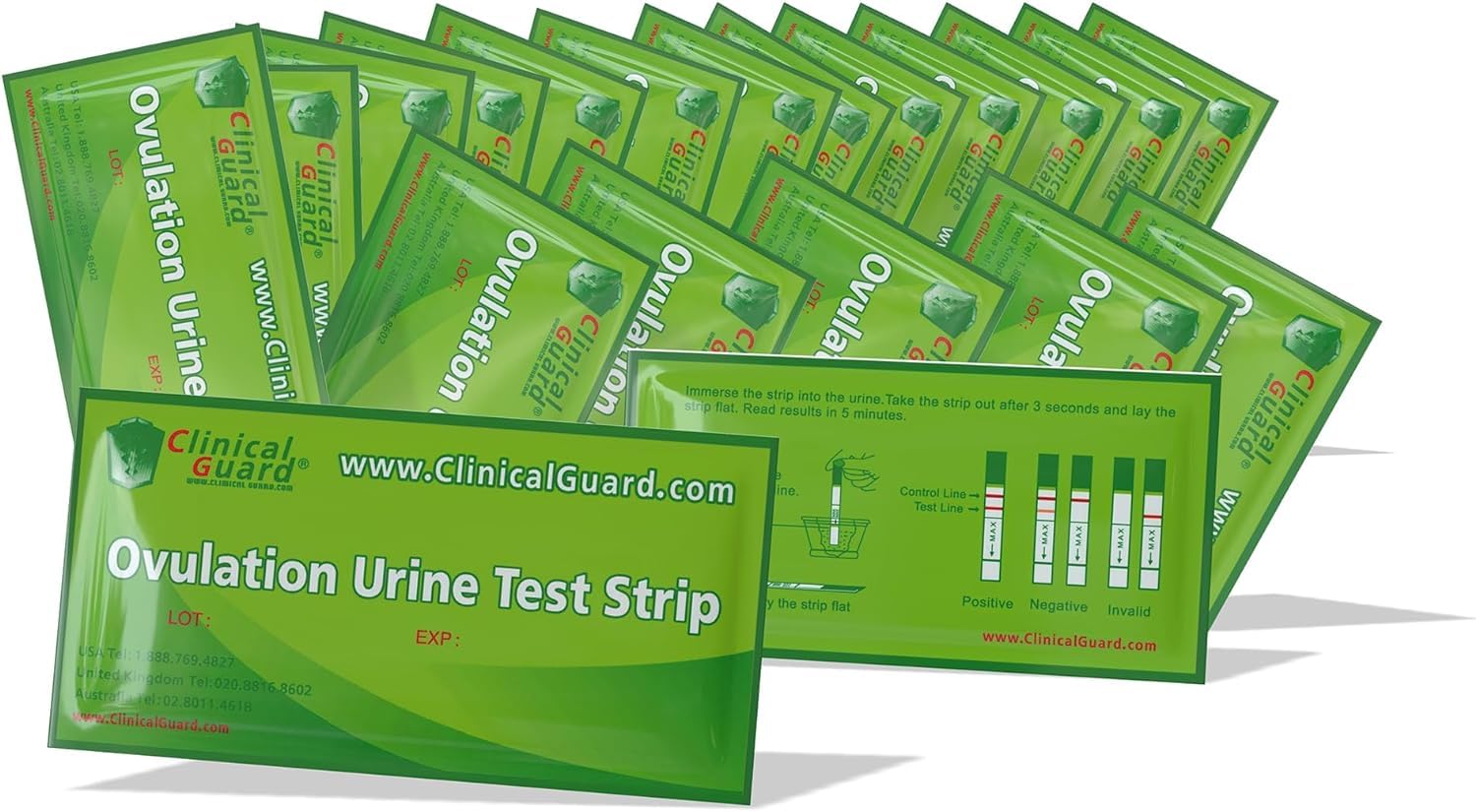 Clinical Guard 20-Pack Professional Ovulation Test Strips