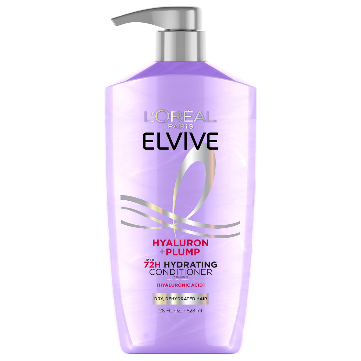 L’Oréal Paris Elvive Hyaluron Plump Hydrating Conditioner for Leaves with Shine, Paraben-Free, 26.5 oz