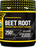 Primaforce Organic Beet Root Powder 250g Unflavored - Pure Antioxidants & Nutrients Boost