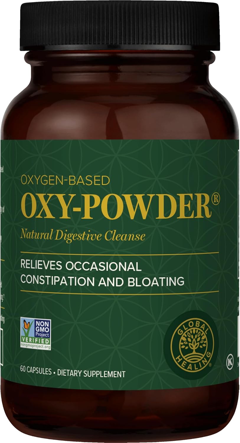Global Healing Oxy-Powder colon cleanse: Magnesium oxide colon cleanser and detox for weight loss.