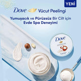 Dove Macadamia & Rice Milk Exfoliating Body Scrub 225ml