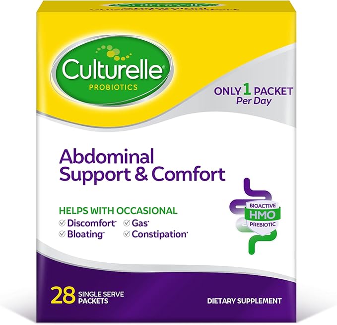 Culturelle Abdominal Support & Comfort – 28 Packets – Probiotic for Digestive Health