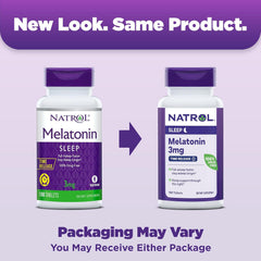 Natrol Melatonin 3 mg Time Release, Dietary Supplement to Minimize Wake Ups, Nighttime Sleep Aid, 100 Tablets, Up to a 100 Day Supply