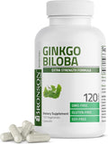 Bronson Ginkgo Biloba Extra Strength Brain Function & Memory Support Vegetarian Capsules (120 Count)