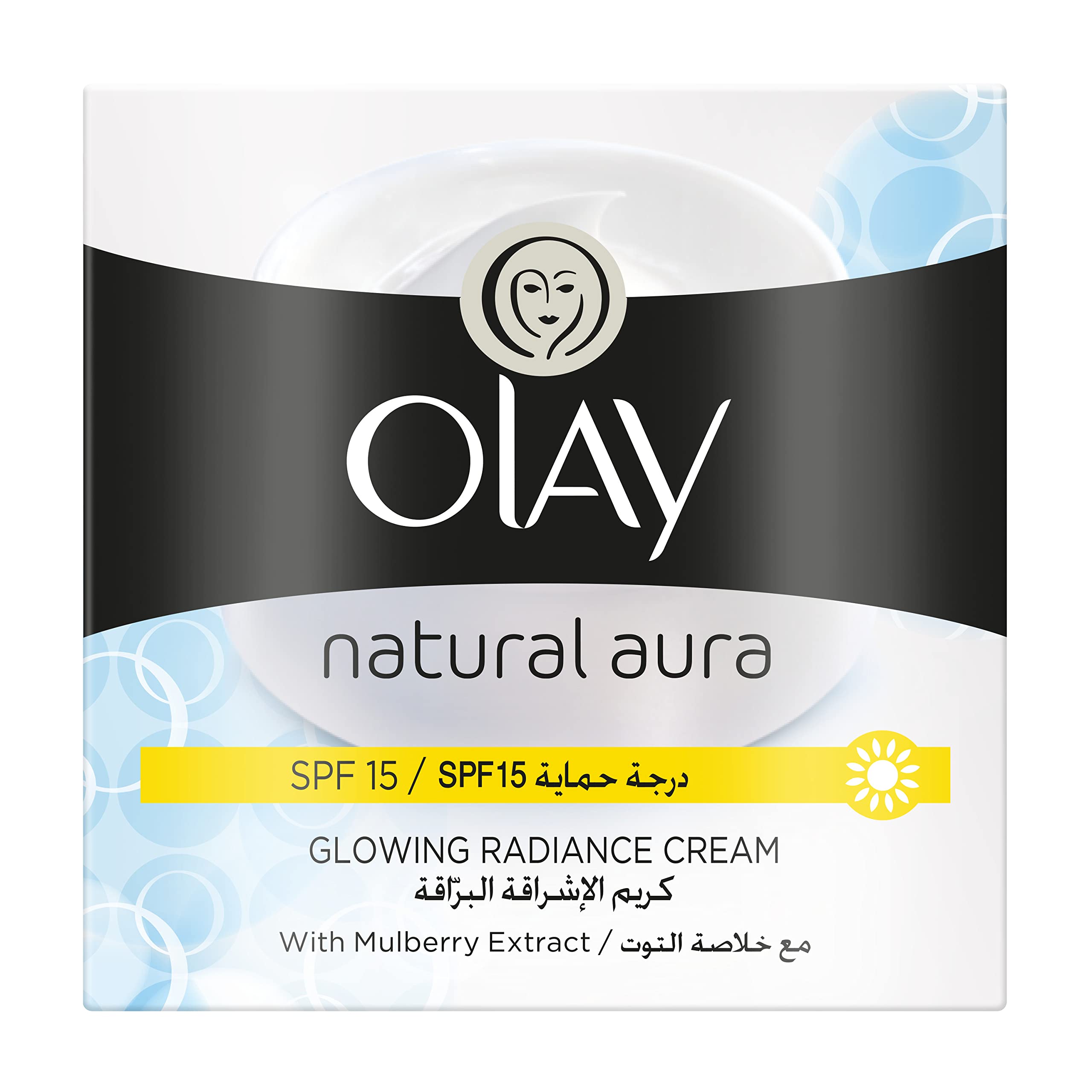 Olay Natural White Day Cream SPF 24 - Brightening & UV Protection, 100g