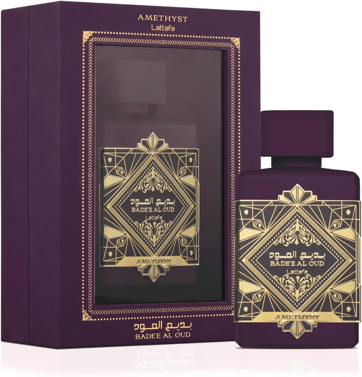 Unisex perfume with oud and amethyst notes.