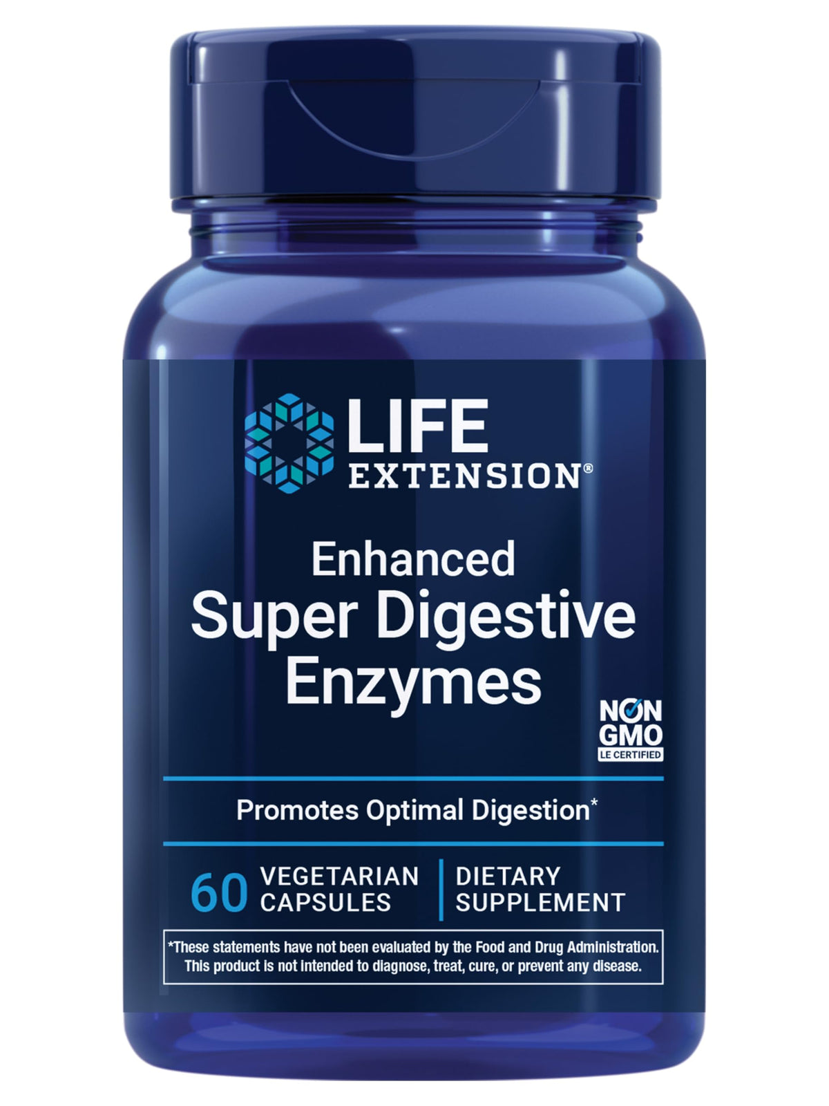 Life Extension Super Digestive Enzymes, 60 Capsules for Optimal Digestion & Absorption