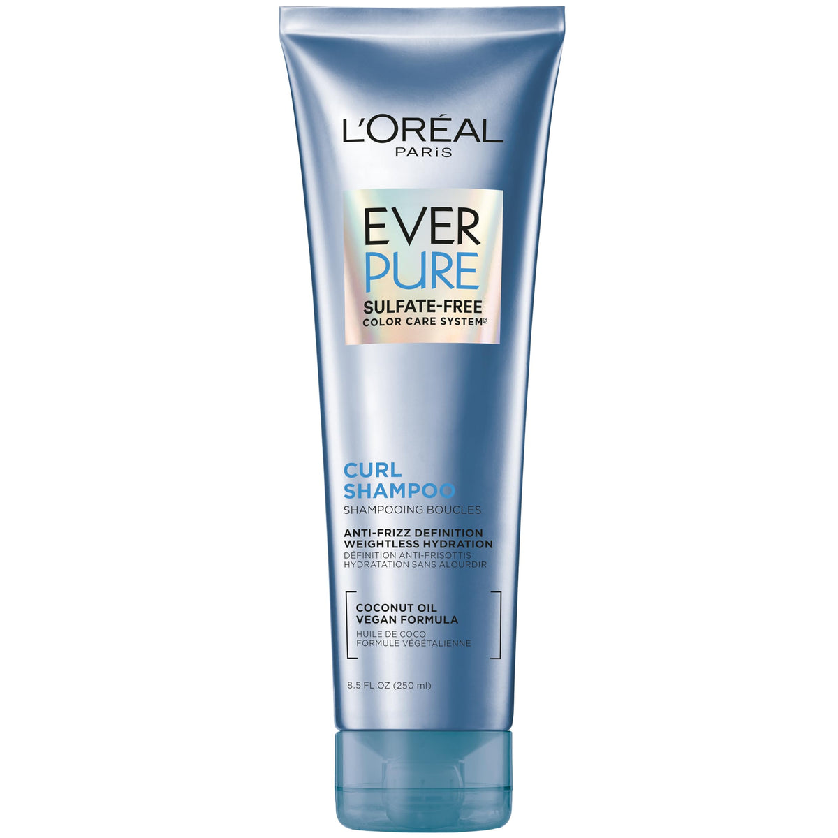 L'Oreal Paris EverCurl Sulfate Free Shampoo for Curly Hair with Coconut Oil - 8.5 Fl Oz
