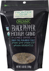 فلفل أسود عضوي مطحون بدرجة متوسطة (Organic Medium Grind Black Pepper) - فرونتير كواب (Frontier Co-op) - 6.63 أونصة - تابل فاخر
